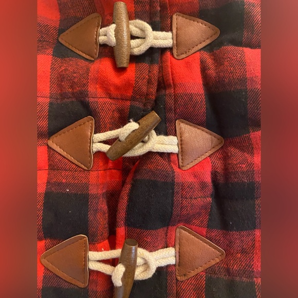 MUD PIE Buffalo Plaid/Sherpa Vest 12-18m - Picture 3 of 5